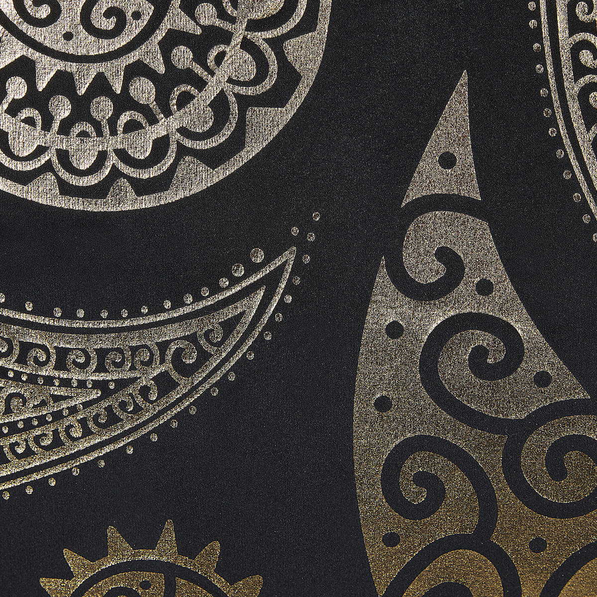 DEKOKISSEN 2er-Set Gold 45/45 cm Ursinia - Goldfarben, Textil (45/45cm) - Beliani