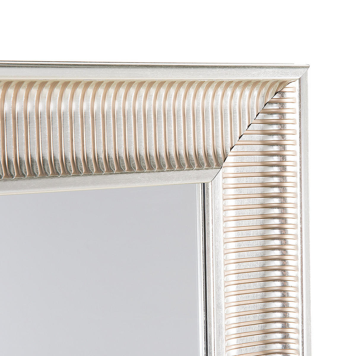 WANDSPIEGEL gold rechteckig 60/90 cm Cassis - Silberfarben/Goldfarben, Kunststoff (60/90/4cm) - Beliani