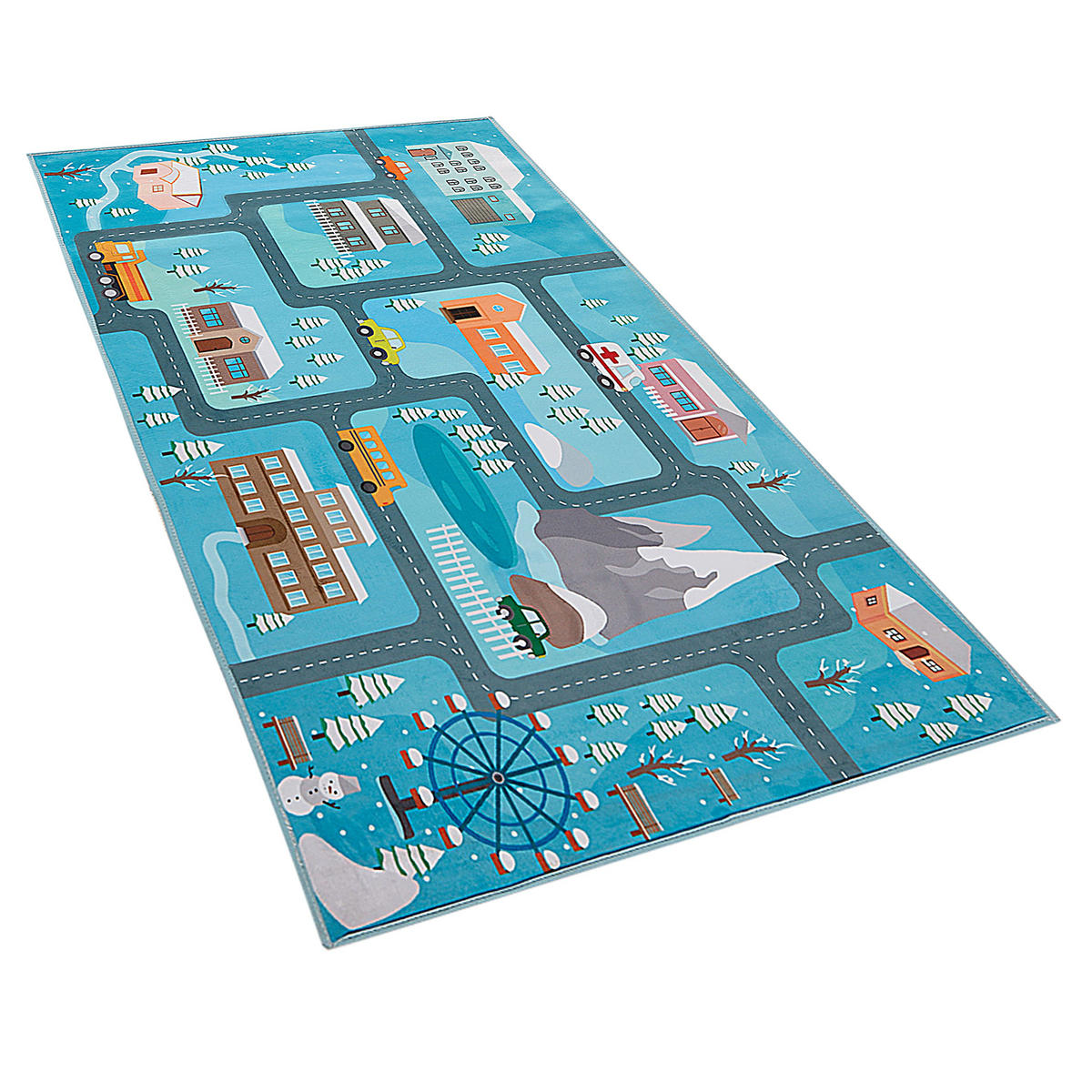 KINDERTEPPICH Kigi 150/80 cm - Blau, Kunststoff (80/150cm) - Beliani