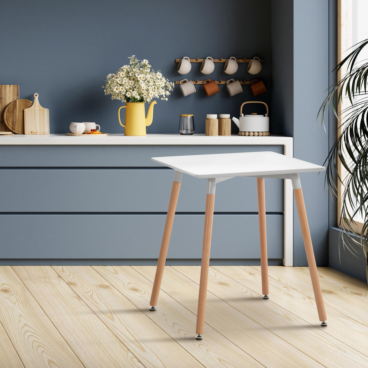KONSOLENTISCH eckig 60/60/70 cm Holz weiß - Weiß, Holz (60/60/70cm) - CLP