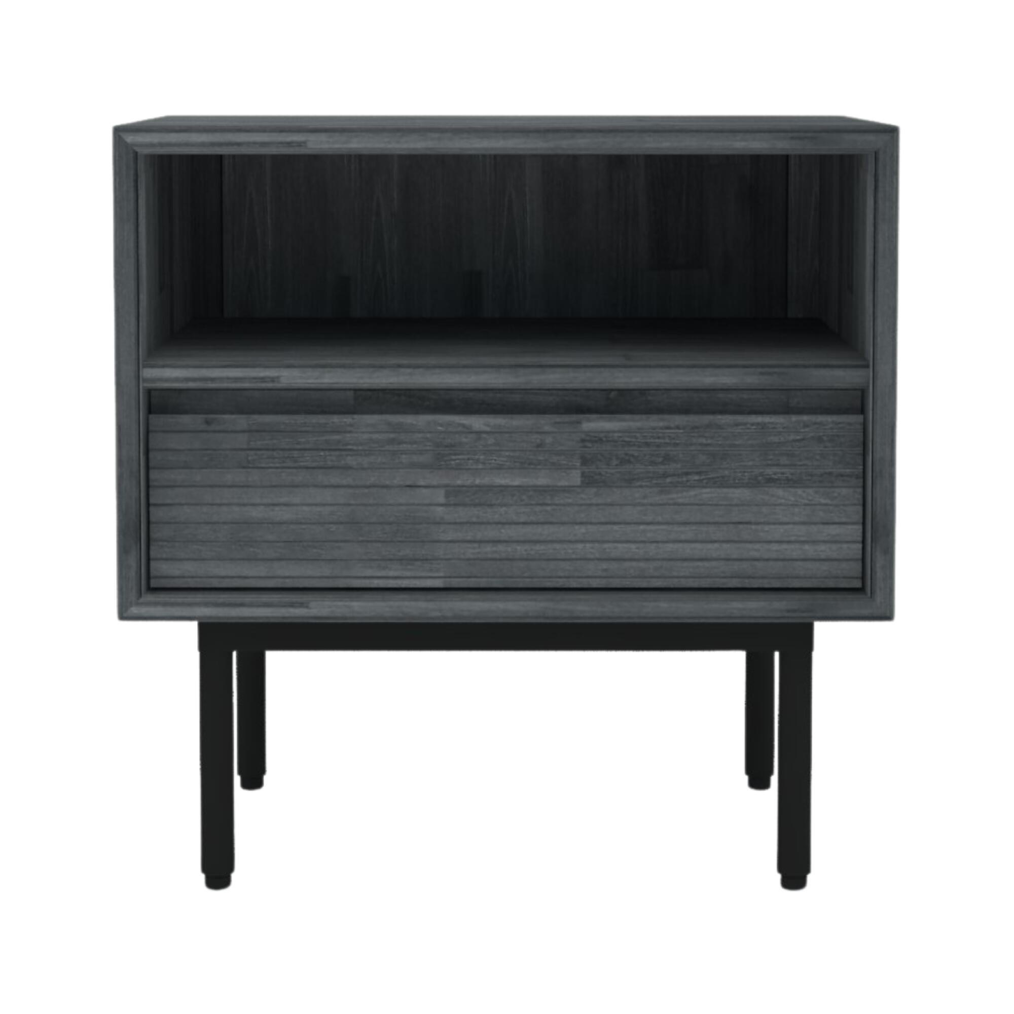 NACHTTISCH CAPELLA Grau 55x40x55 cm - Grau, Holz (55/55/40cm) - FURNLUX