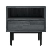 NACHTTISCH CAPELLA Grau 55x40x55 cm - Grau, Holz (55/55/40cm) - FURNLUX