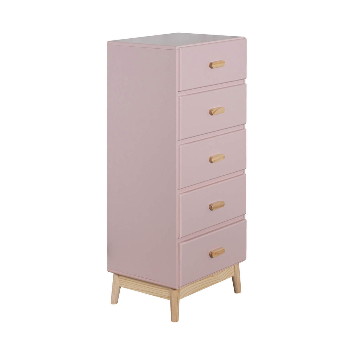 KOMMODE Rosa 40/50/115 cm - Pink, Holzwerkstoff (40/115/50cm) - Mobili Rebecca