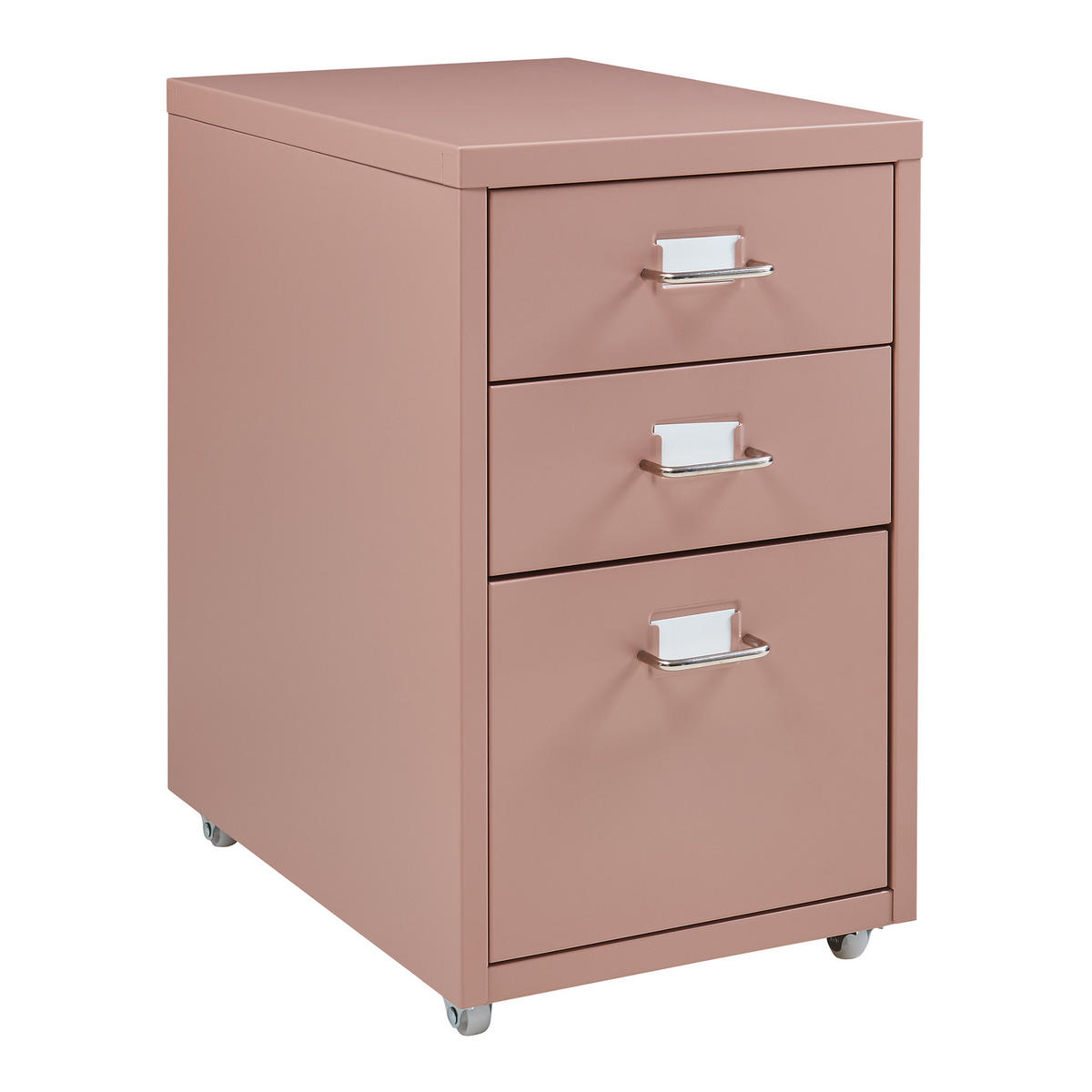 ROLLCONTAINER Kökar - Hellbraun, Metall (28/48/41cm) - [en.casa]