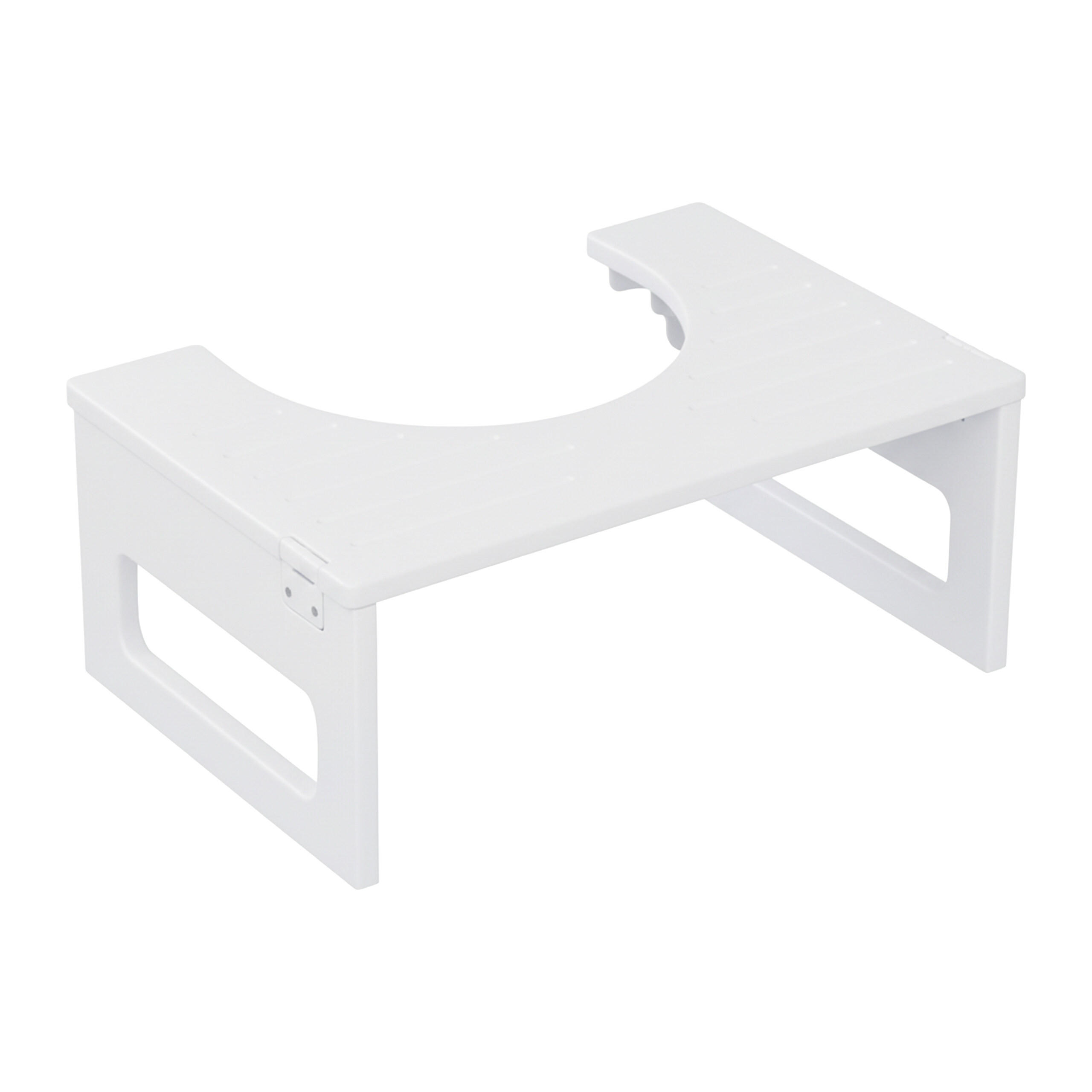 TOILETTENHOCKER - Weiß, Holz/Kunststoff (43/18/27.5cm) - Relaxdays