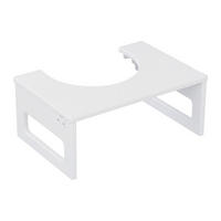 TOILETTENHOCKER - Weiß, Holz/Kunststoff (43/18/27.5cm) - Relaxdays