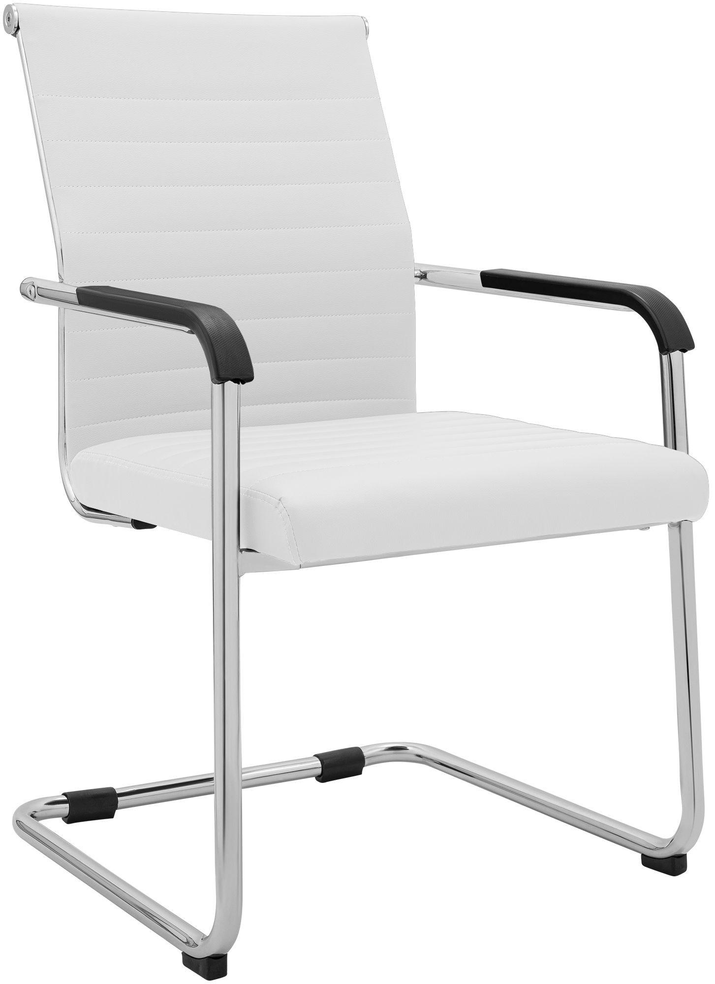 SCHWINGSTUHL Metall Weiß - Weiß, Metall (55/90/62cm) - CLP