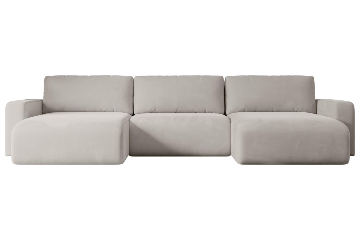 Altdecor Wohnlandschaft Hellbraun 347x83x143 cm