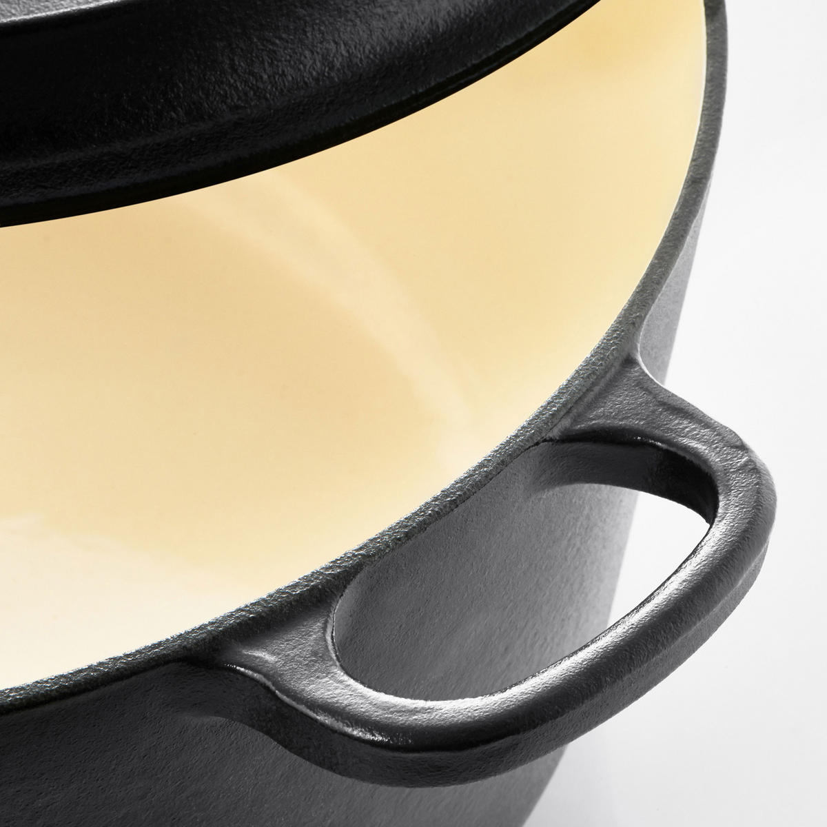 BRÄTER Rund mit Gussdeckel, Eisenguss, Schwarz, Ø 10 cm - Schwarz, Metall (13/8/15cm) - Berndes