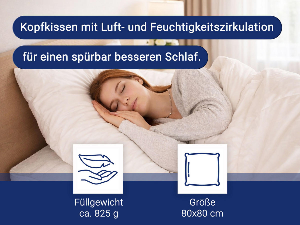 KISSEN, 80x80 cm, 65% Polyester, 35% Baumwolle, Weiß - Weiß, Textil (80/80cm) - Zollner