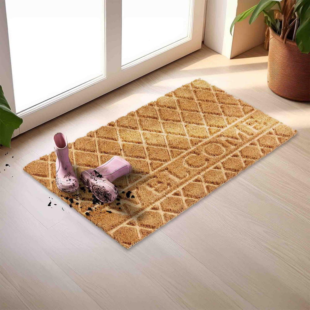 FUSSMATTE COCO SHAPE - Naturfarben, Textil (45/75cm) - Astra