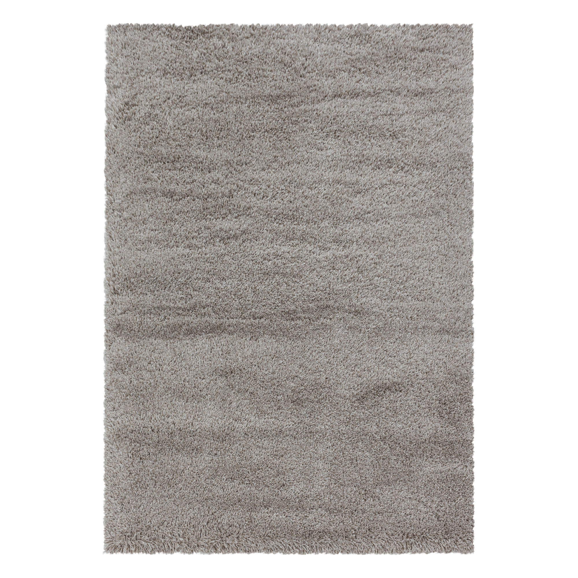 TEPPICH Hochflor Shaggy Uni Style Polypropylen Wohnzimmer Beige Rechteckig 120x170 - Beige, Textil (120/170cm) - KADIMA DESIGN