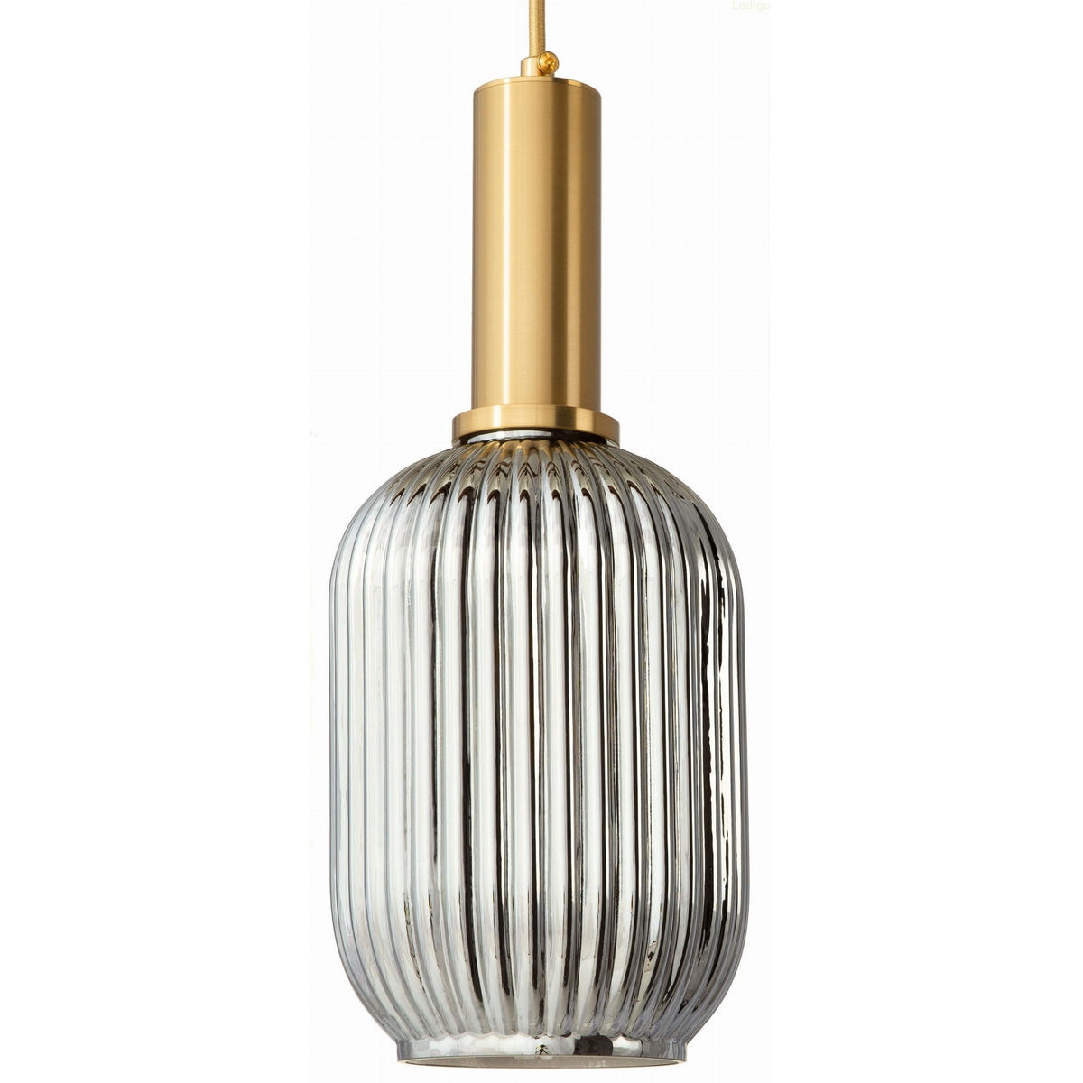 PENDELLEUCHTE Paris - Transparent/Goldfarben, Glas/Metall (13/13/125cm) - kiki design