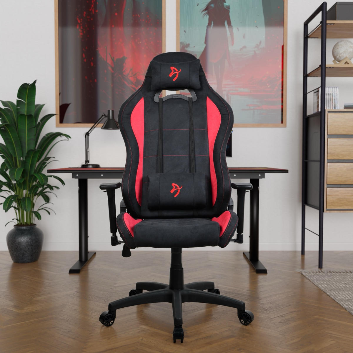 GAMINGSTUHL Torretta SuperSoft™ Schwarz/Rot - Rot/Schwarz, Kunststoff/Textil (70/135/50cm) - Arozzi