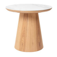 BEISTELLTISCH aus Keramik 60x60x55cm, natur - Braun, Holz (60/60/55cm) - Giga Meubel