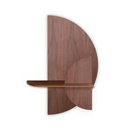 REGAL ALBA - Walnussfarben/Braun, Holz (60/72/17cm) - Woodendot