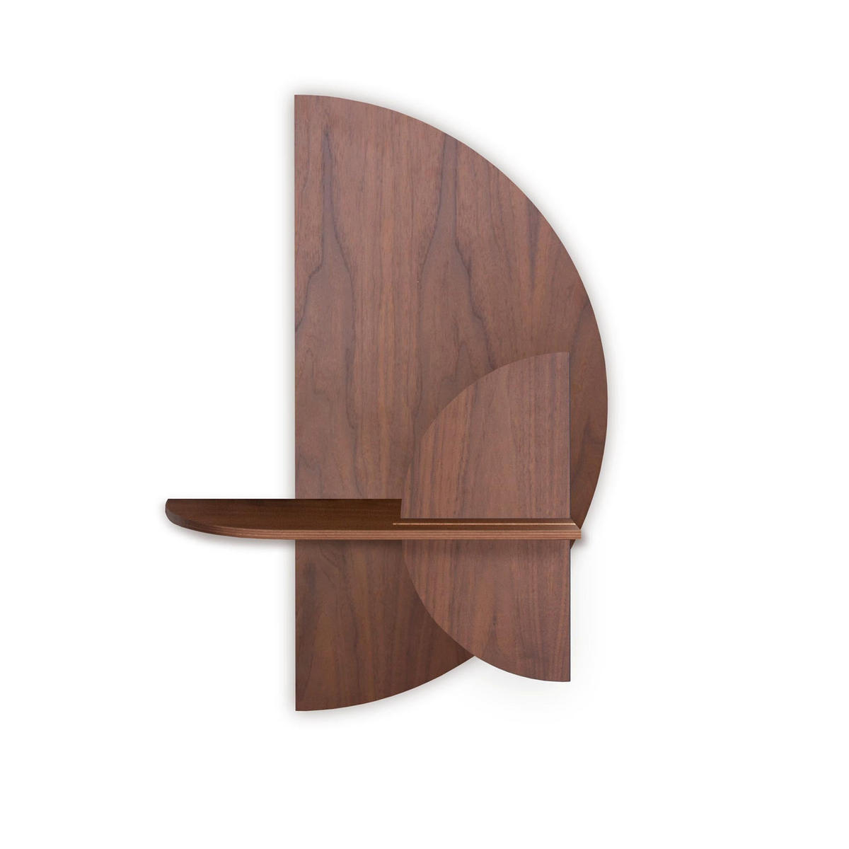 REGAL ALBA - Walnussfarben/Braun, Holz (60/72/17cm) - Woodendot