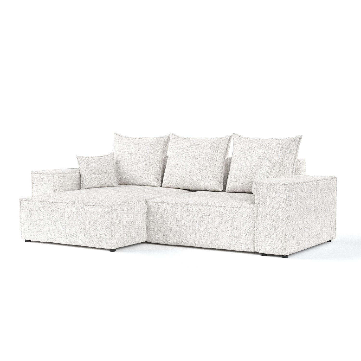 AltaBeds ROHOVÁ SEDAČKA SENSO, textil, Krémová