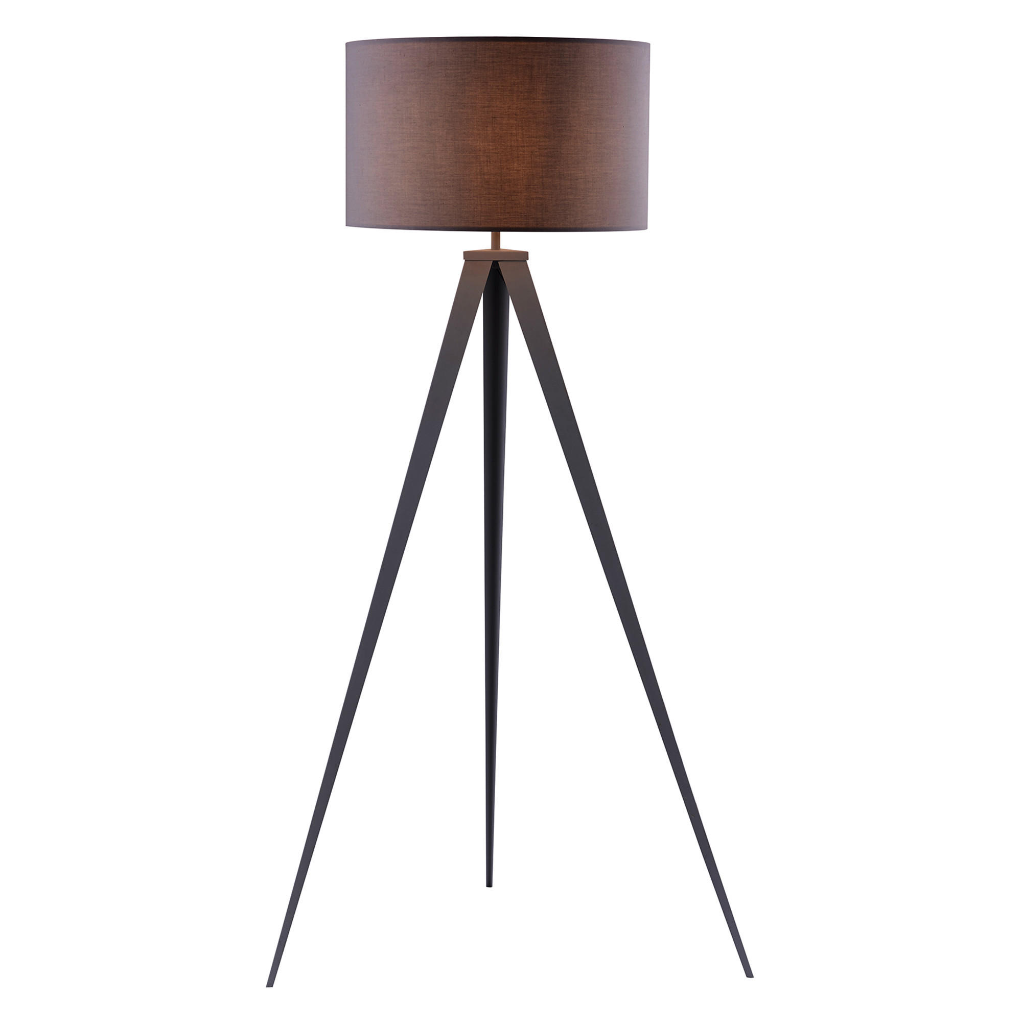 STEHLEUCHTE Grau - Grau, Metall (157/55/157cm) - Teamson Home