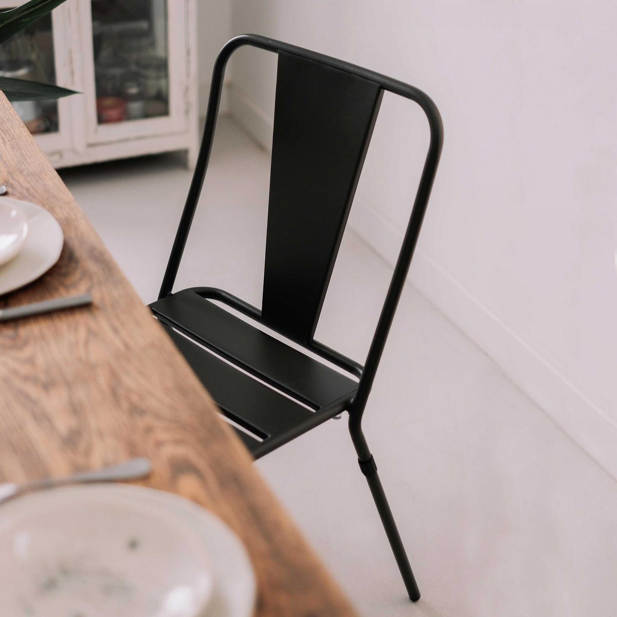 GARTENSTUHL, Grau - Grau, Metall (43/83/49cm) - Oviala