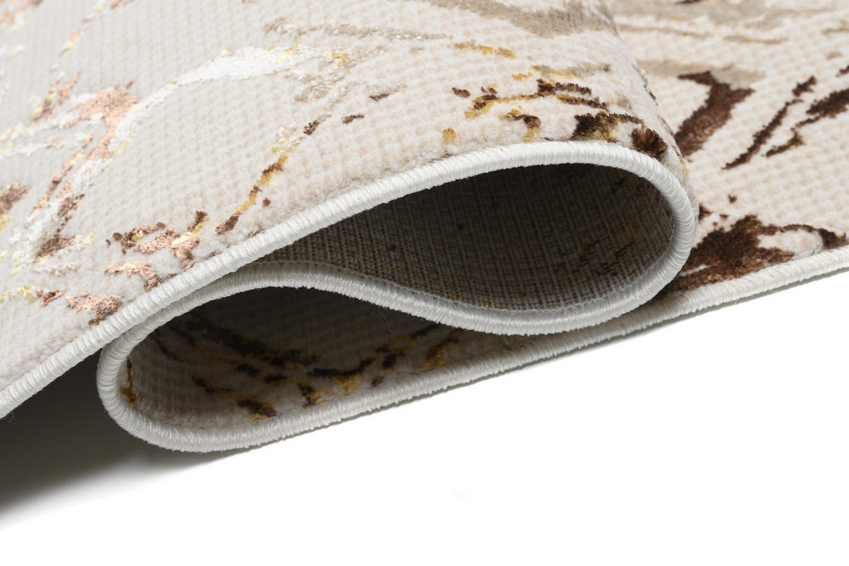 TEPPICH GOLDEN Creme 160/230 cm - Creme, Kunststoff (160/230cm) - Tapiso