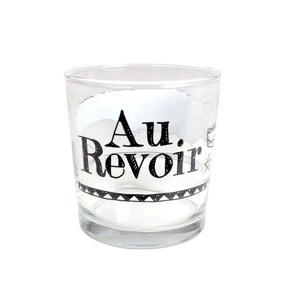 SAFTGLAS Au Revoir in Schwarz - 350 ml - Multicolor, Glas (0.35L) - Blond Amsterdam