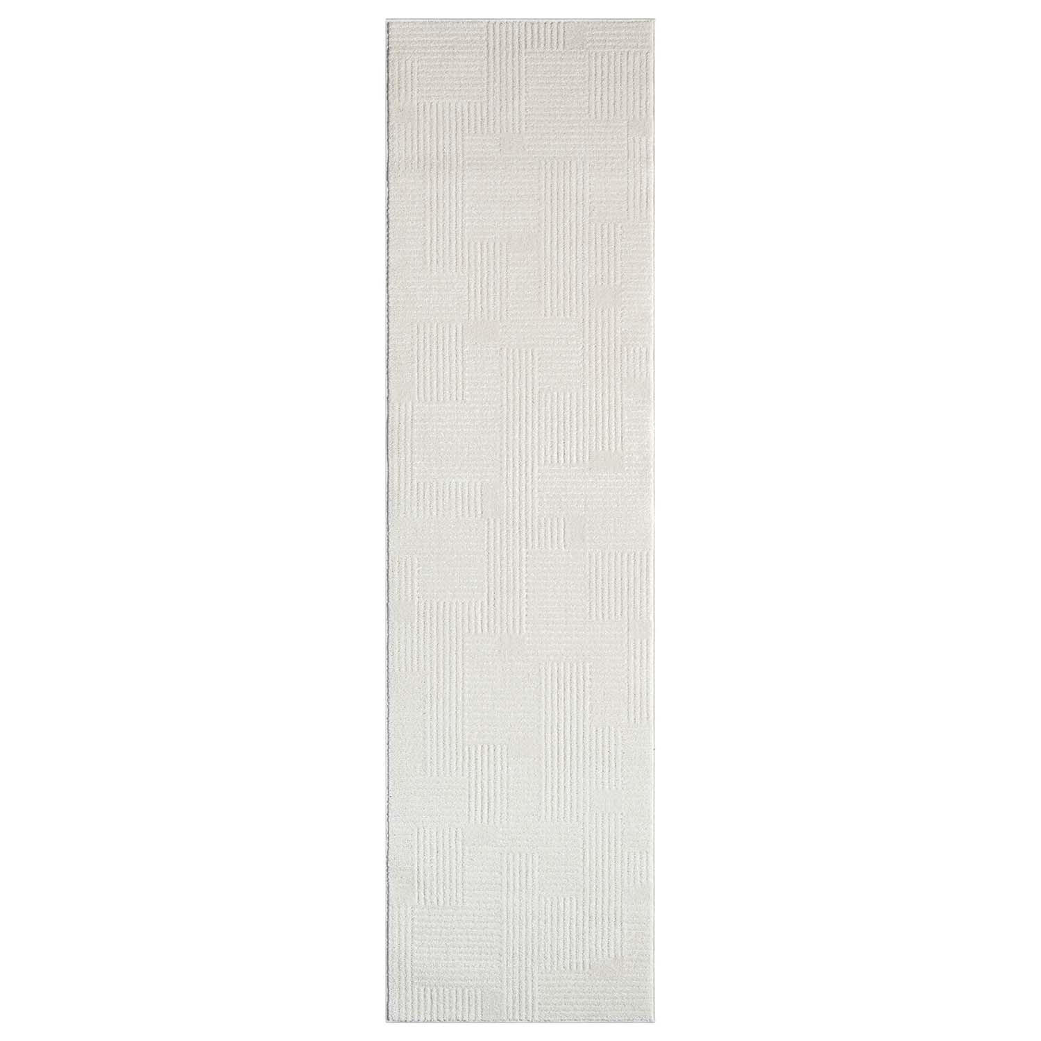 KURZFLOR-TEPPICH Flair 177 Creme 80x300 cm - Creme, Textil (80/300cm) - carpet city