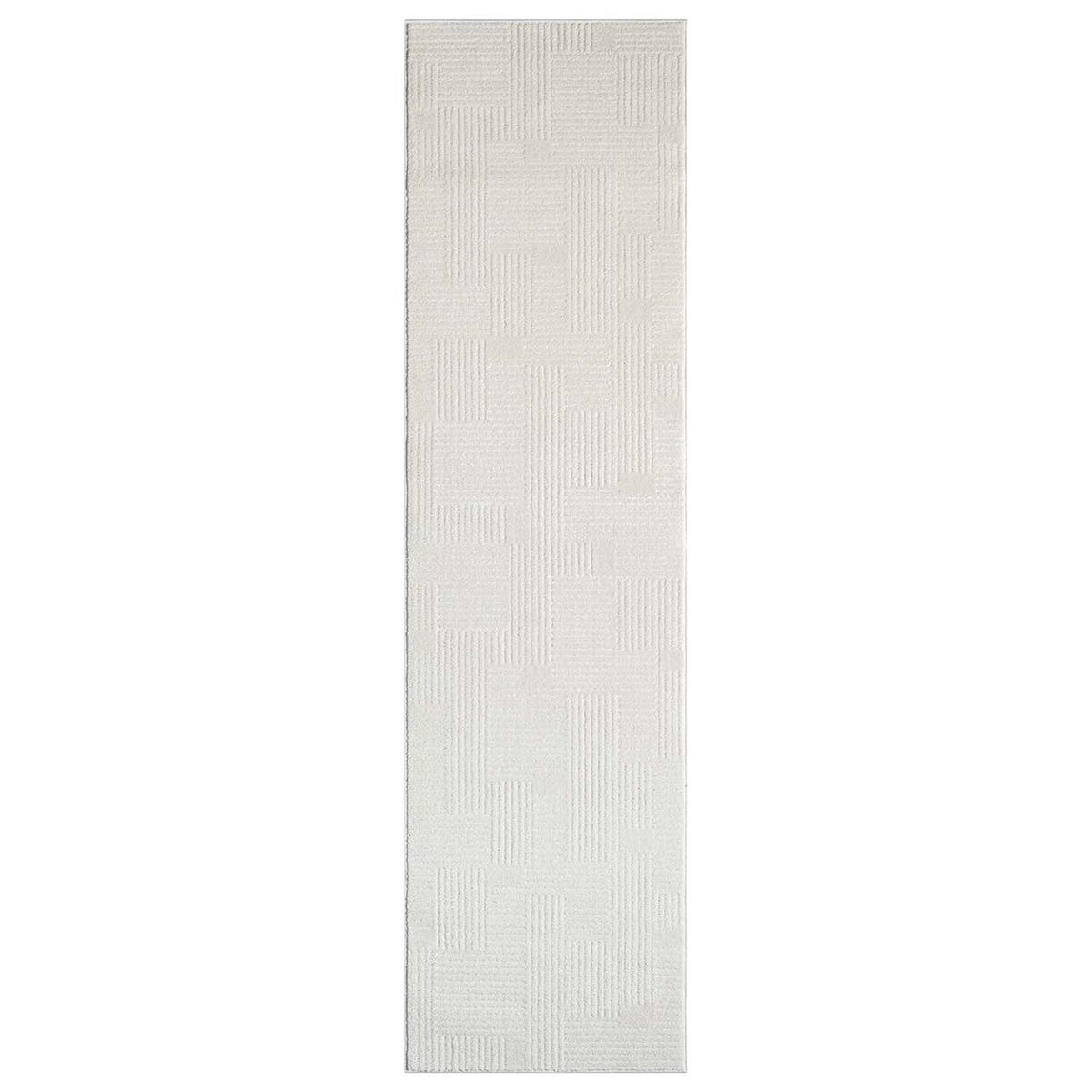 KURZFLOR-TEPPICH Flair 177 Creme 80x300 cm - Creme, Textil (80/300cm) - carpet city