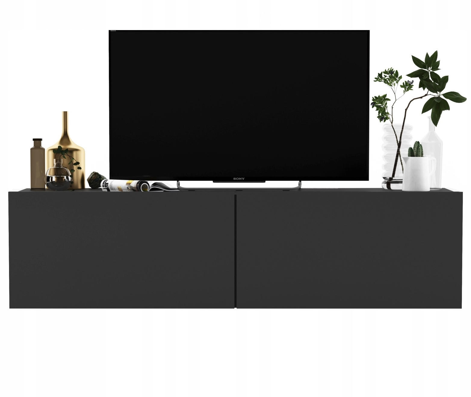 TV-SCHRANK Enjoy Graphit matt 120 cm - Grau, Holzwerkstoff (120/30/35cm) - Meble Lindner