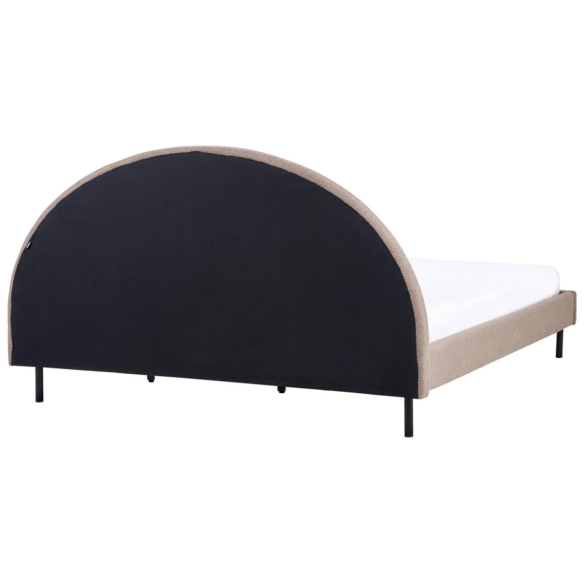 BETT mit Lattenrost 180x200 cm Beige Margut - Taupe, Textil (180/200cm) - Beliani