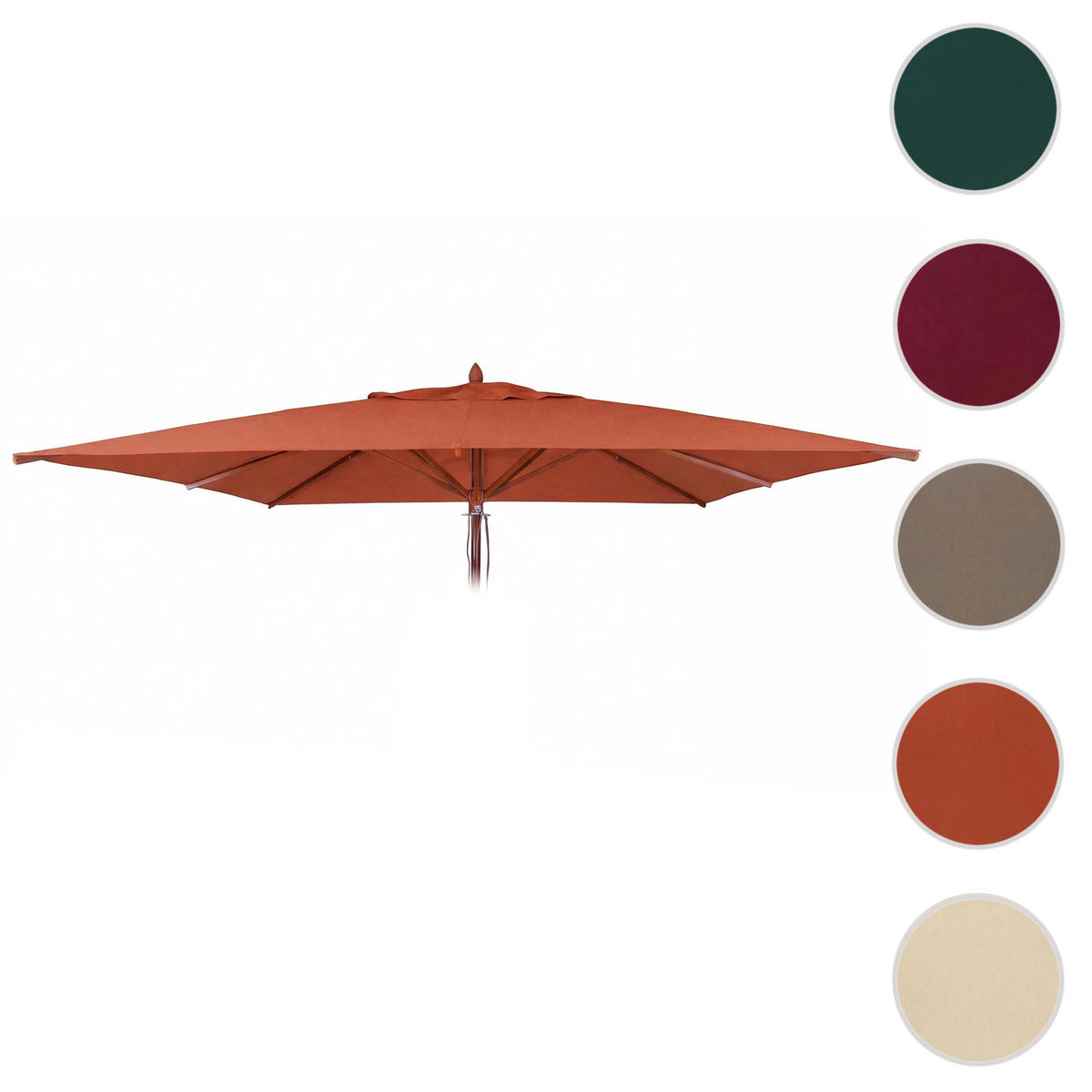 SCHIRMBEZUG C57B Orange - Orange, Textil (400/400cm) - MCW