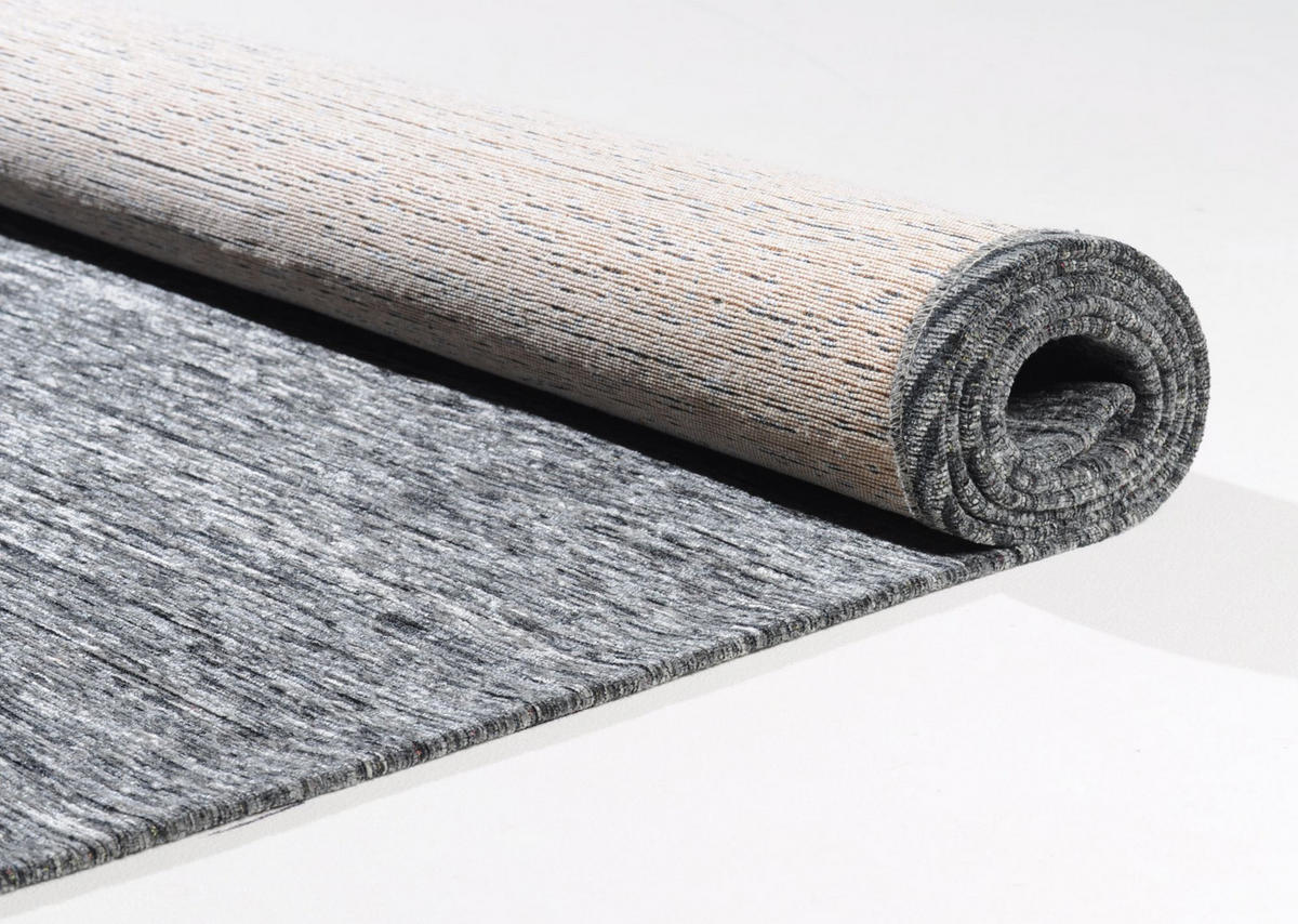 WEBTEPPICH Heritage 80x150 cm - Silberfarben, Textil (80/150cm) - THEKO