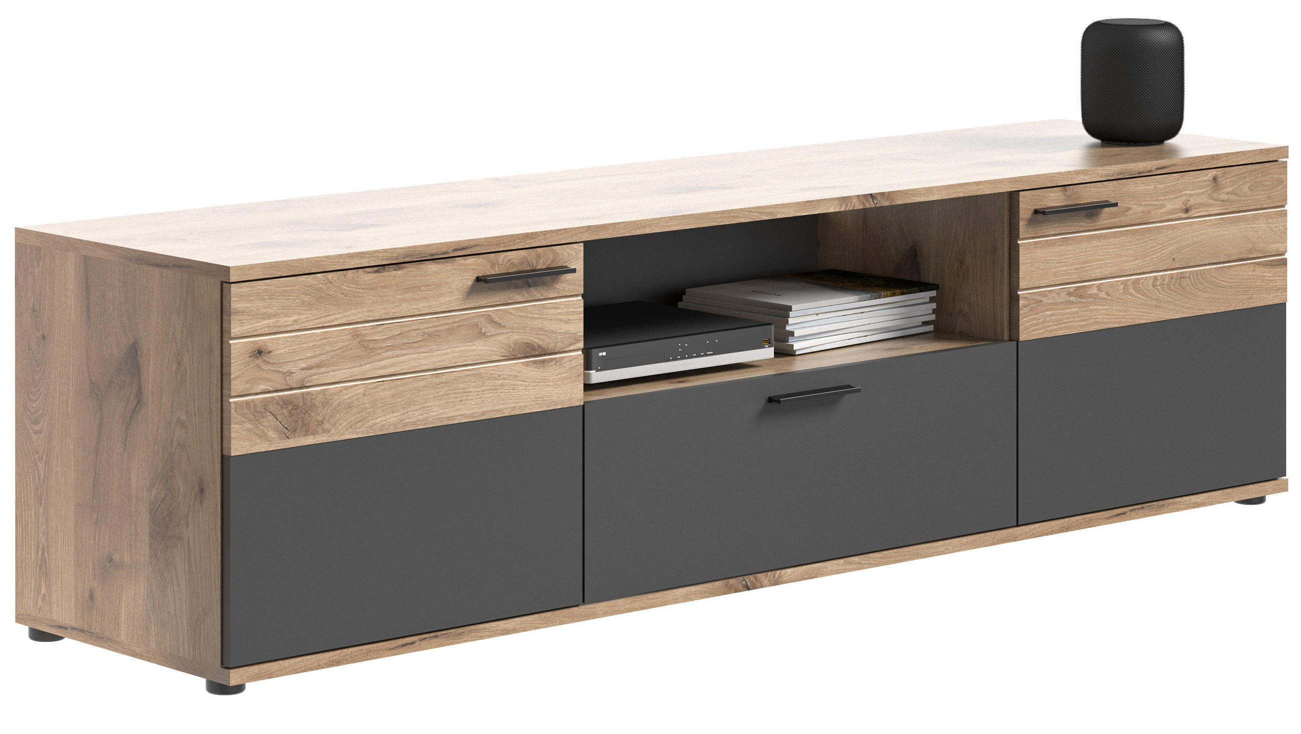 Homes & Jones Lowboard Eiche 194x53x47 cm