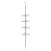 TELESKOP-DUSCHREGAL Haapavesi - Chromfarben, Metall (21.5/300/21.5cm) - [neu.haus]