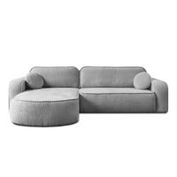 Eckcouch VENUS II mit Bettkasten, Coral 75 - Hellgrau, Textil (275/178cm) - Lookway