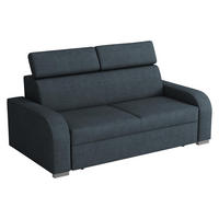 SOFA Oslo 3 - Silberfarben/Dunkelblau, Holz/Kunststoff (200/85/100cm) - MIRJAN24