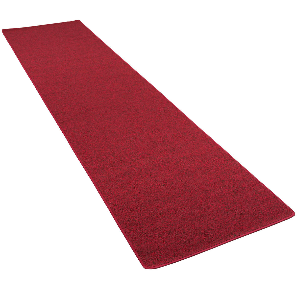FEINSCHLINGEN VELOUR LÄUFER TEPPICH STRONG - Rot, Textil (100/200cm) - Snapstyle