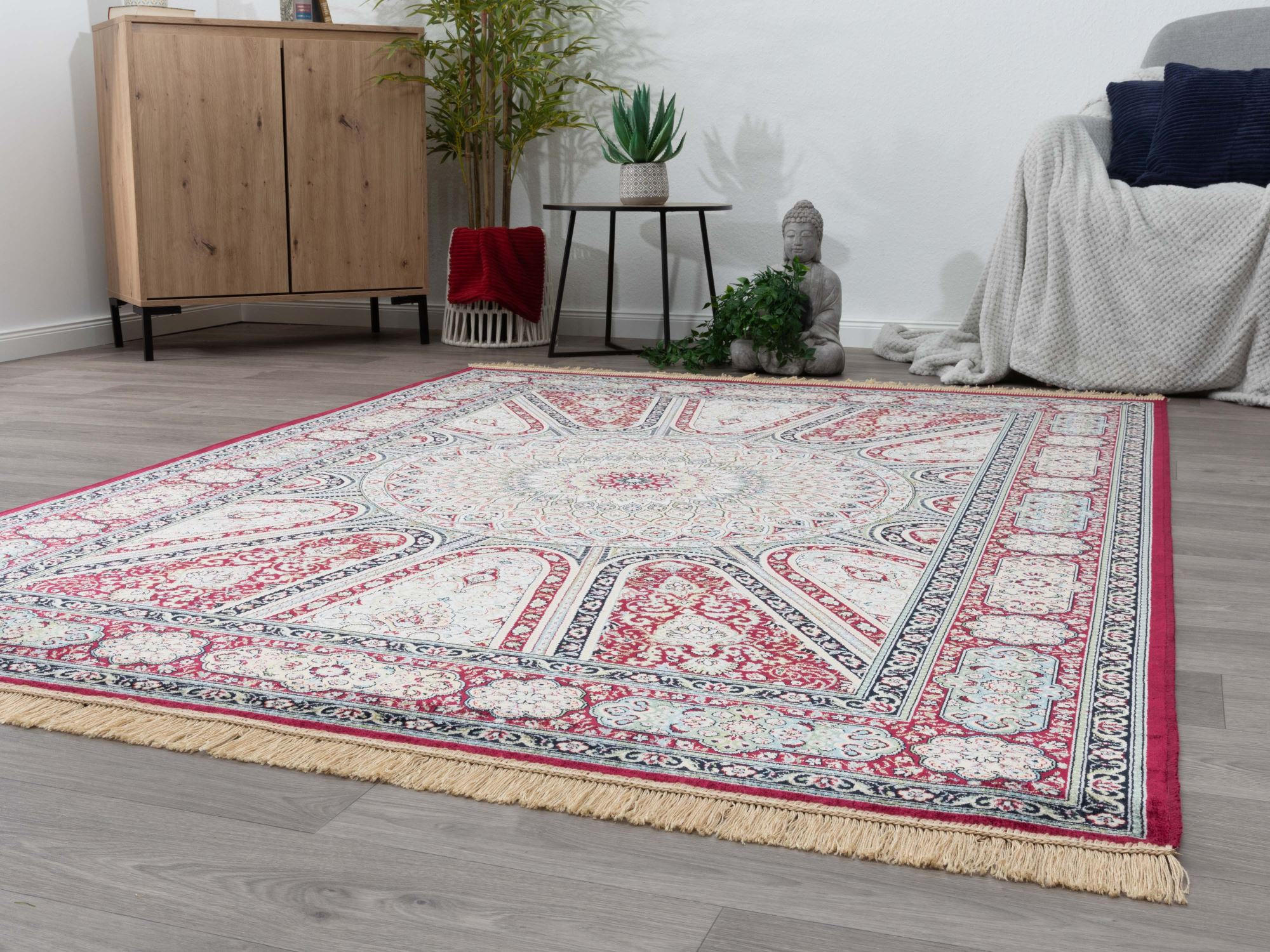 ORIENTTEPPICH 160/230 cm Riad Ghom - Rot, Textil (160/230cm) - Steffensmeier