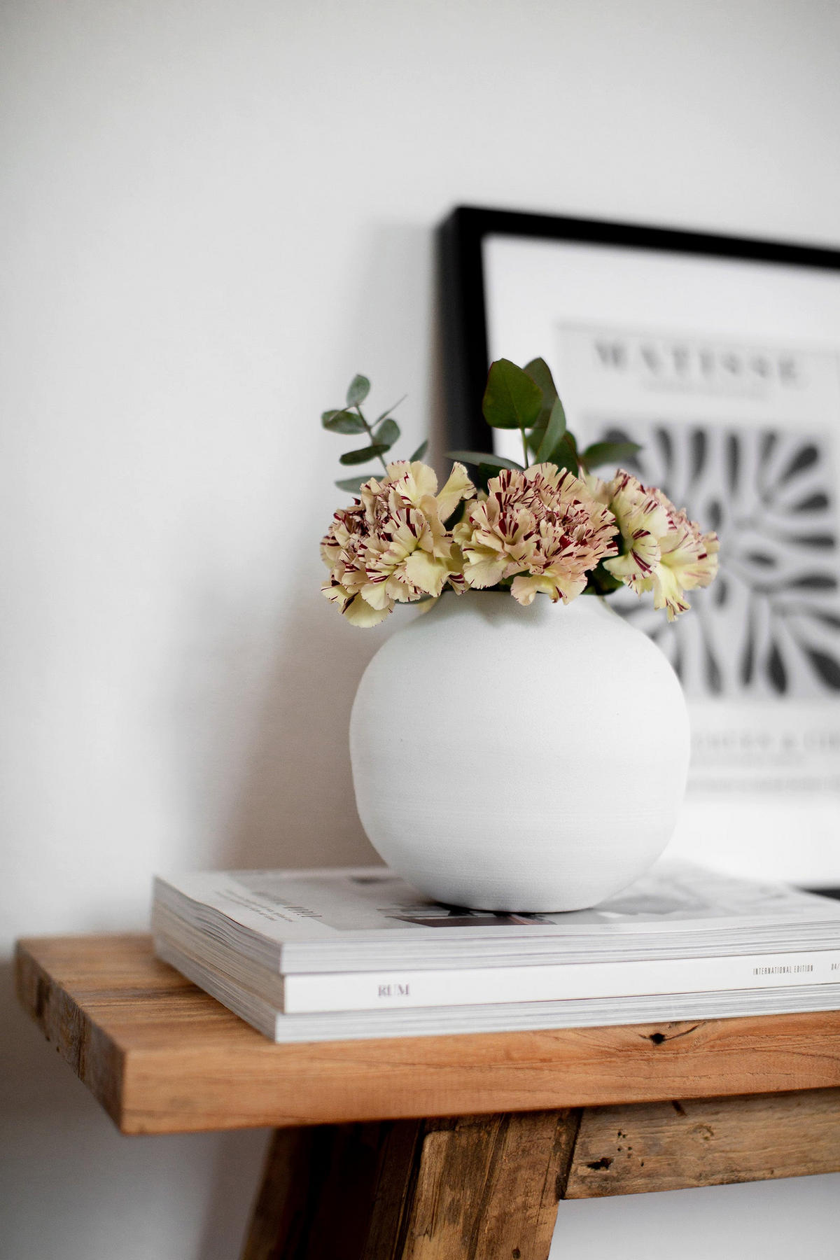 VASE Soyah aus Eisen in Weiß Ø14,5/13,5 cm - Weiß, Metall (13.5cm) - LaLe Living