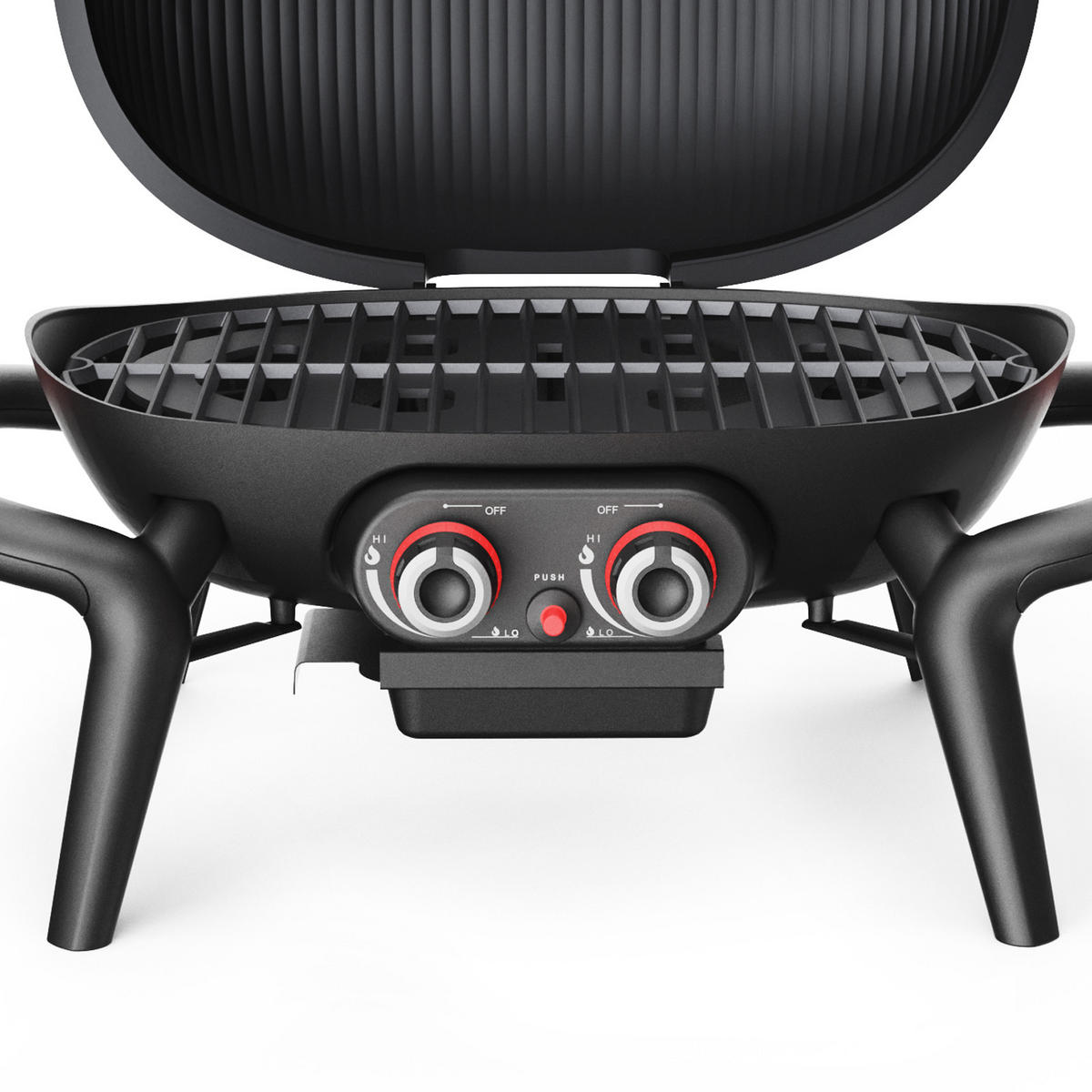 TISCHGRILL KENAI schwarz - Schwarz, Kunststoff/Metall (73/38/50cm) - TAINO