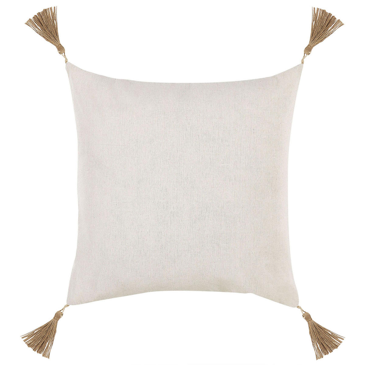 DEKOKISSEN 2er-Set Hellbeige 45/45 cm Azalea - Beige, Textil (45/45cm) - Beliani