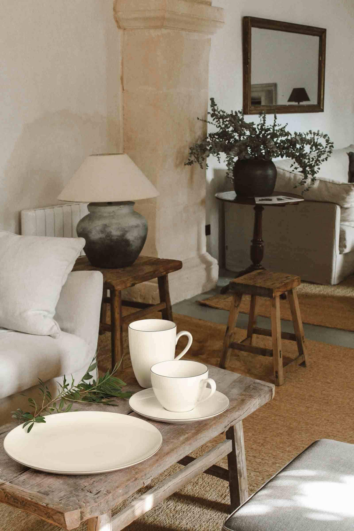 KAFFEESERVICE Savona Grey Line creme 18er Set - Creme, Keramik (24/18.1/43cm) - Seltmann Weiden