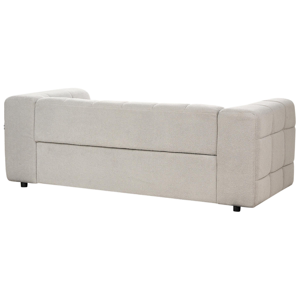 3-SITZER-SOFA Bouclé grau Mullola - Grau, Textil (227/77/103cm) - Beliani