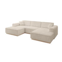 WOHNLANDSCHAFT IREA-U1 - 303x171x83 cm Beige - Beige, Holzwerkstoff/Textil (303/83/171cm) - ALTDECOR