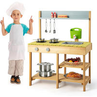 MATSCHKÜCHE Kinder Outdoor Multicolor - Multicolor, Holz (75/92/35cm) - COSTWAY