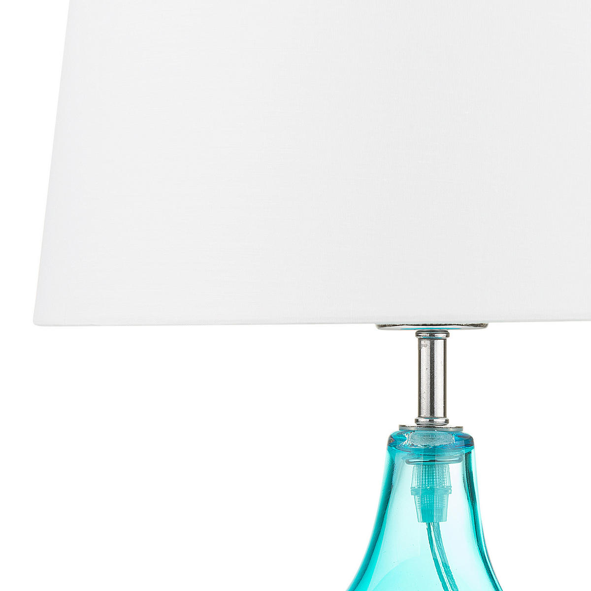 TISCHLAMPE Erzen 29/29/42 cm - Blau, Glas (29/29/42cm) - Beliani