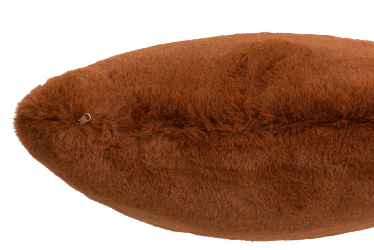 KISSEN CUTIE - Pelz - Orange - Terra cotta, Fell (45/45cm) - J-Line