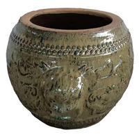 TOPF Lisie Beige 56/56/38cm - Beige, Keramik (38cm) - PTMD Collection