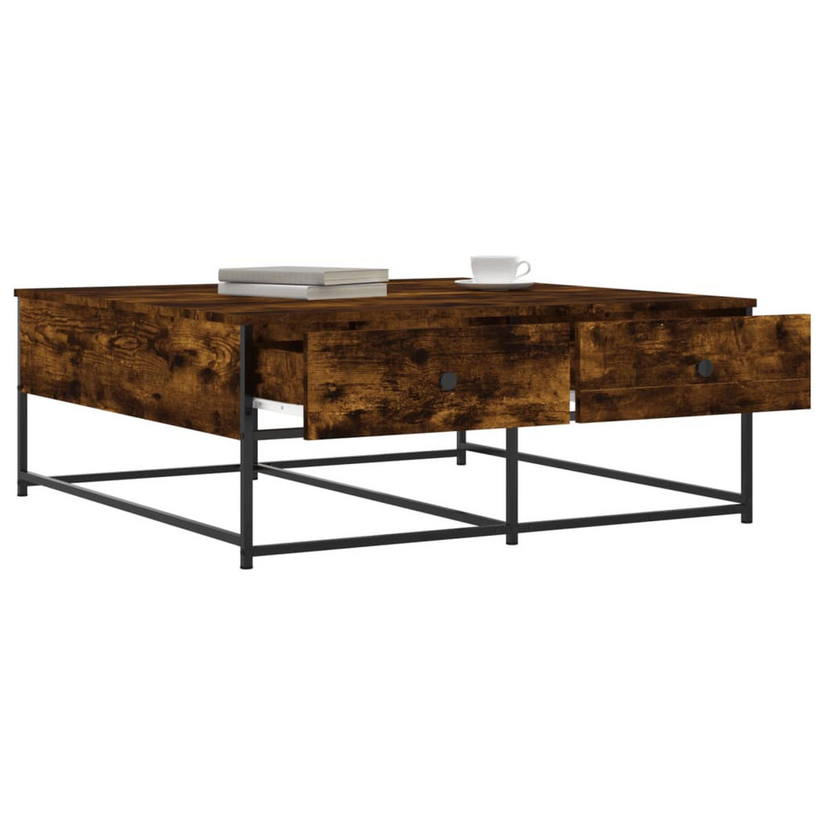 COUCHTISCH Räuchereiche 100x99x40 cm Holzwerkstoff - Braun, Holzwerkstoff (99/100/40cm) - furnicato