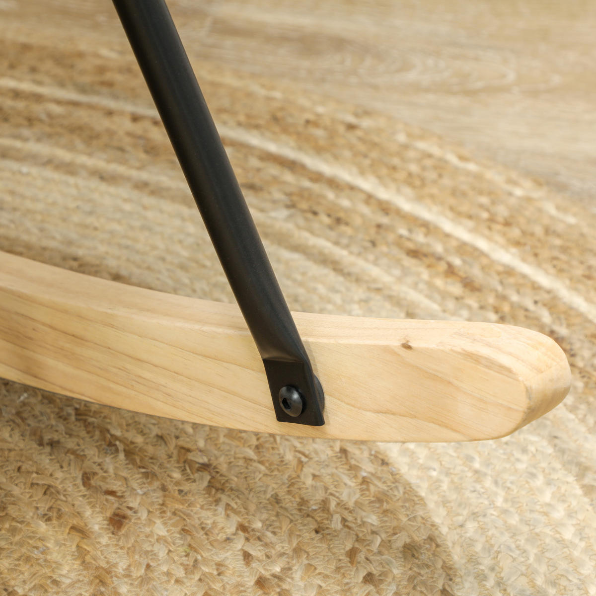 SCHAUKELSTUHL Polyester Berbervliesoptik mit Armlehnen 71/98/101 cm Hellblau - Hellblau, Textil (98/101/71cm) - Redom